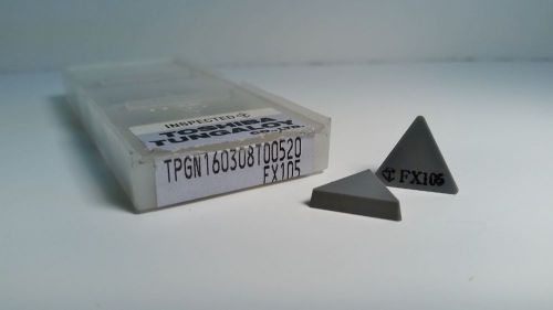 TOSHIBA TUNGALOY TPGN160308T00520 New Ceramic Inserts Grade FX105 10pcs I