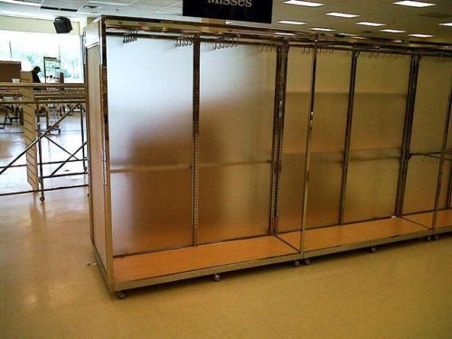 Accessory rack displays rolling clothing bags used store fixtures liquidation for sale