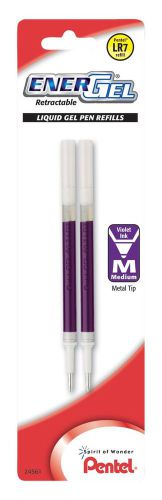 Pentel Refill Ink for EnerGel &amp; Lancelot Gel Pen 0.7mm Metal Tip Medium Viole...