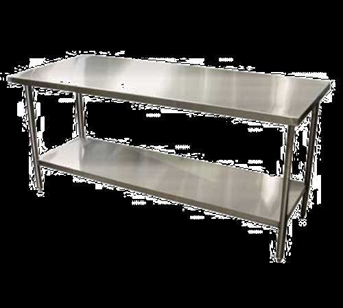 Win-holt dtsbb-3696/14ga stainless steel table - 96&#034; for sale