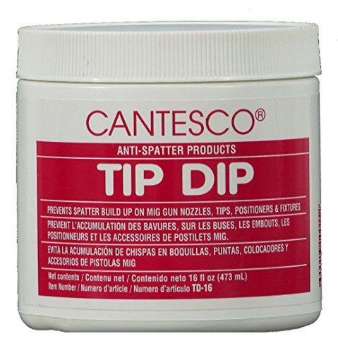 CANTESCO TD-16 Blue Premium Nozzle Tip Dip Plastic, 16 oz Jar