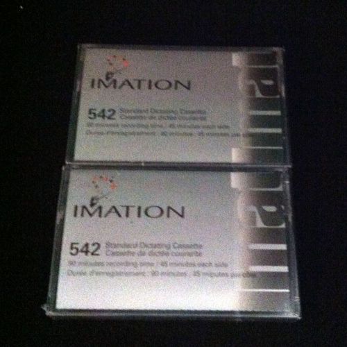 Imation 542 Dictating Audio Cassette Tapes Lot of 2 90 minute dictation
