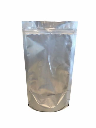 Black/Clear Mylar Stand Up Pouches with Zipper 6.5&#034; X 11.5&#034; X 3.5&#034; (12 Oz) 100ct