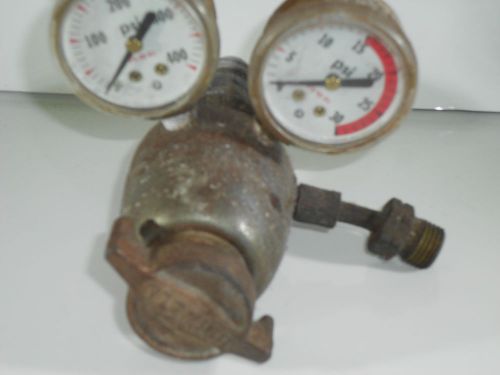 Vintage uniweld regulator acetylene oxgen gauge ca-45. duel gauge. welding tool. for sale