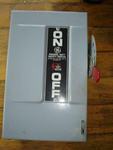 TG4321 General Electric GENERAL Duty Safety Switch 30AMP 240VAC 7.5 MAX HPP NOS
