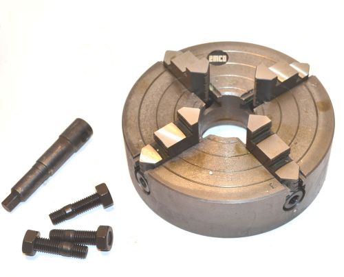 Nos emco austria 6&#034; emcomat maximat lathe 4 jaw chuck new in the box #m3a2.1 for sale