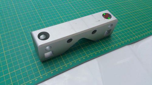 Aluminum bracket w/threaded holes for pipe, antenna, angle, diy projects, etc. for sale