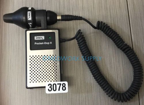 IMEX Pocket Dop II Doppler Vascular 5MHZ w/Vascular OB Probe- P500 #3078