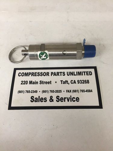 Kingston relief valve 1/4&#034;,175 psi, s.s., air compressor, #112cr-2-175 for sale