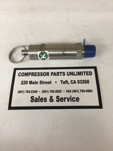 KINGSTON RELIEF VALVE 1/4&#034;,175 PSI, S.S., AIR COMPRESSOR, #112CR-2-175