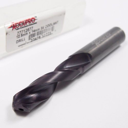 Carbide screw machine coolant drill 12.5mm 140d 3x altin 14mm shank [568] for sale