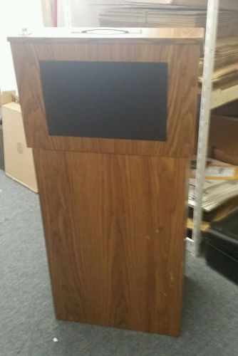 Oklahoma Sound Full Floor Lectern Series 200 Medium Oak