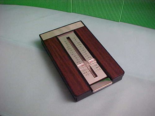 Vintage square office desk top &#034; rolodex&#034; - fine faux wood  grain
