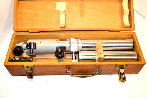 NICE COLLIMATOR Alignment Telescope in wood case #WR15AC4