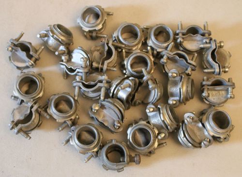 3/4 in. NM Twin Screw Cable Clamp Connector Lot of 25 &amp; 1 Single Screw Clamp