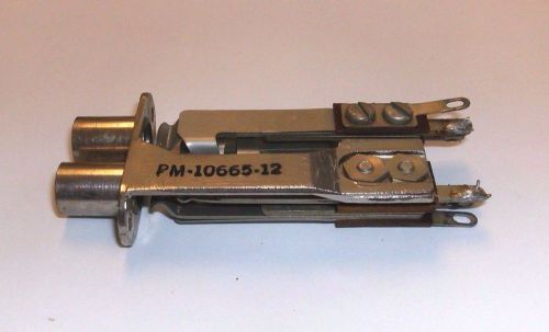 Vintage Trimm Twin Long Frame Jack 3 Conductor 4 Contact 92-1030 Audio Telephone