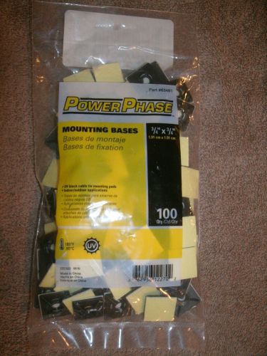 Power Phase Mounting Bases Fastenal 3/4 x 3/4 part# 63481 pack of 100 free shp
