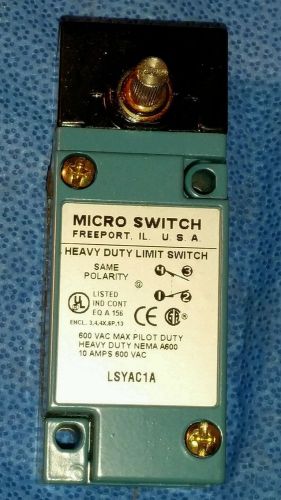 Honeywell LSYAC1A Limit Switch Micro Switch Sensing And Control