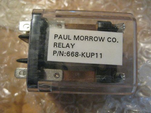 3 pieces Paul Morrow Co. Relay p/n 668-KUP11  New