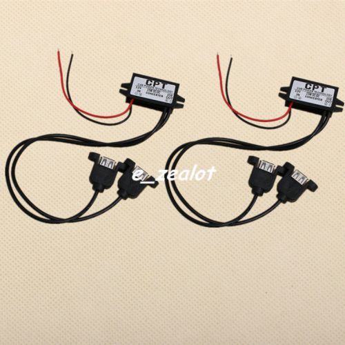 2pcs with install hole dc-dc converter 12v-5v step down power module dual-usb for sale