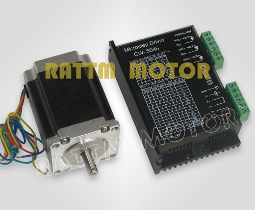 Us free 1set nema23 76mm/3.0a 270 oz-in stepper motor &amp; driver 256 microstep for sale