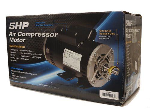 Compressor duty - 5 hp 3450 rpm odp 230 volts marathon 56h 1 phase motor new for sale