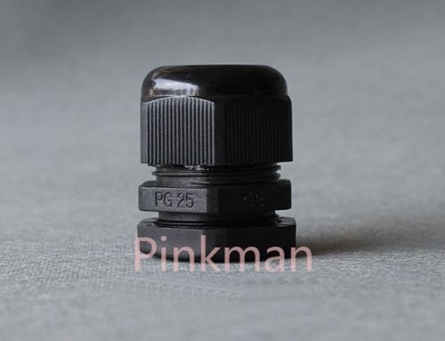 100pcs germany pg style black pg7 nylon cable glands for sale