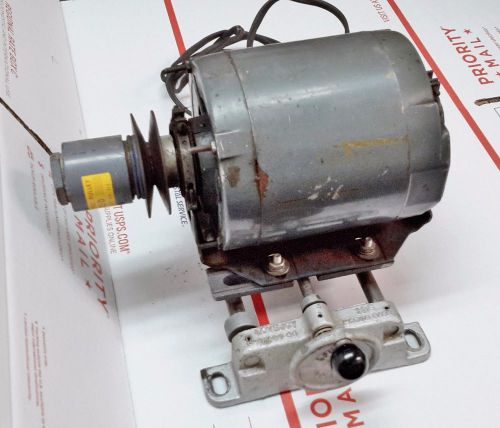 Westinghouse  1/4  hp motor, lovejoy variable speed pulley &amp; adjustable sliding base for sale