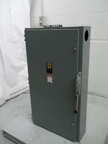 Square d 600 volt 400 amp fused disconnect (dis2644) for sale