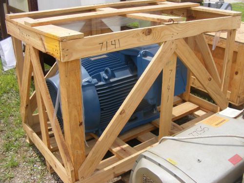 Unused 200 hp 200hp severe duty electric motor, 460v, 3ph, 60hz, 1780 rpm. tefc for sale