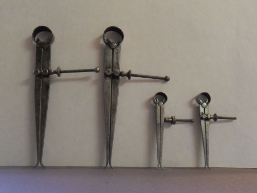 LOT of FOUR MACHINIST TOOLS L S STARRETT CALIPERS