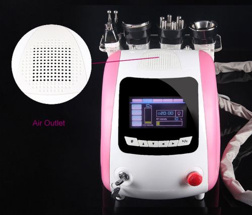 Pink Weight Loss Tighten Skin Cavitation Radio Frequency Vacuum Slimming Machine