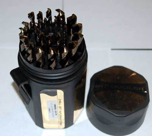 29 pc. drill america 1/16&#034;-1/2&#034;x64th m42-8% cobalt jobber drill set w/carry case for sale