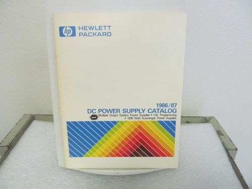 Hewlett Packard 1986/87 DC Power Supply Catalog