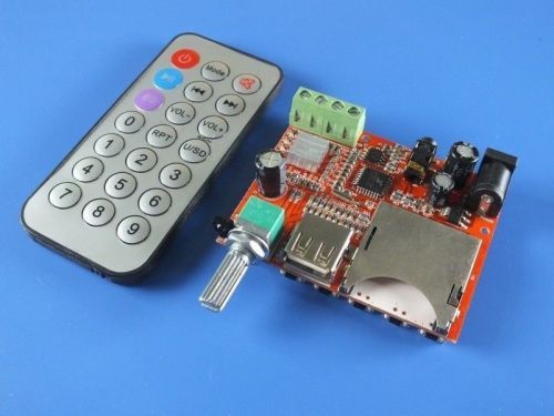 12v Amplifier Board MP3 decoder board Dual-channel stereo 10W+10W + Remote CAR