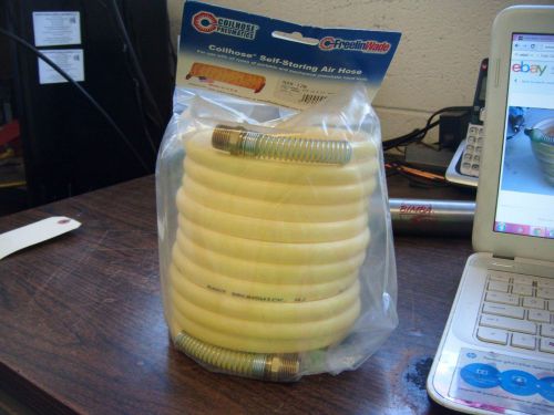 New coilhose pneumatics coilhose self storing air hose 3/8 x 17 swivel n38-17b for sale