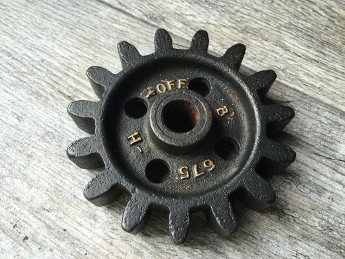 4&#034; industrial Machine Age Steel/Cast Iron gear sprocket steampunk lamp base