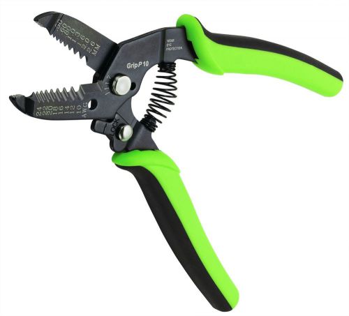 Greenlee communications 1117 gripp 10 wire stripper/cutter, 24-10 awg for sale