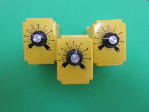 Lot of 3 -  Potter &amp; Brumfield CGD-38-30010M Time Delay Relay, 1-10 min