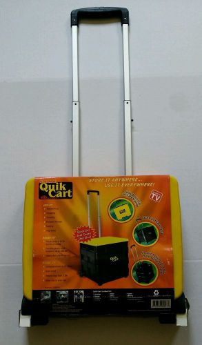 Dbest Quik Cart Two-Wheeled Fold-Down Handcart with Lid 80lb Capacity New