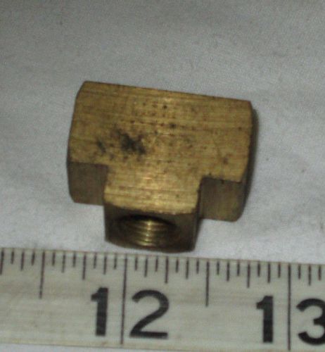 Brass female pipe tee 1/8&#034; npt medium pressure   ***free shipping*** for sale