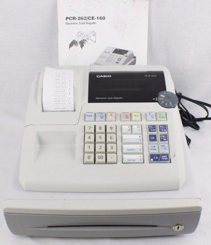 PCR 262 Casio Electronic Register Cash Calculator Accounting Money Counter