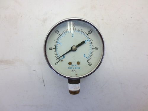 2-3/8&#034; Diameter Pressure Gauge 0-60 PSI, 0-4 BAR