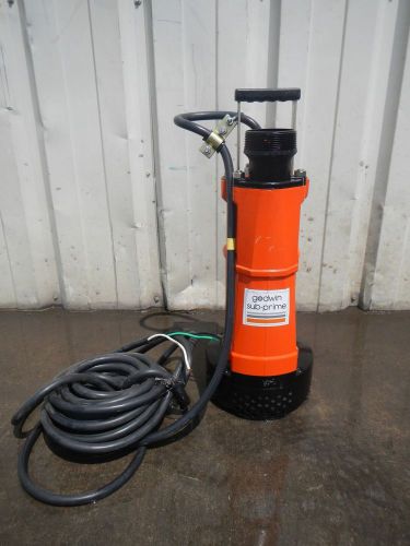 Unused godwin gsp20 2 hp portable electric sub-prime dewatering sump 3&#034; pump for sale