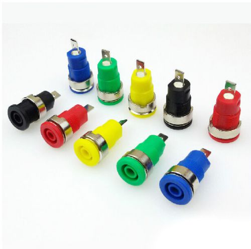 20 PCS 5 color Binding Post for Multimeter Speaker 4MM Banana Plug probe Cables
