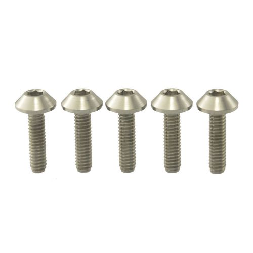 5pcs titanium ti m5x18mm allen button hex socket tapered head bolt screw bolts for sale