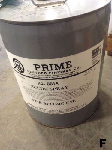 Prime Leather Finishes 04-0015 5 Gal. Suede Spray-NIB