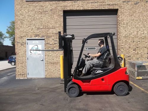 Forklift (18971) 2003 linde h20ct-600-3, 4000lbs cap, cushion tires for sale