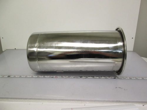 Round Body Stainless Steel Tank 2 Gallong Capacity 6 1/2&#034; x 14&#034; Height 1&#034; NPT