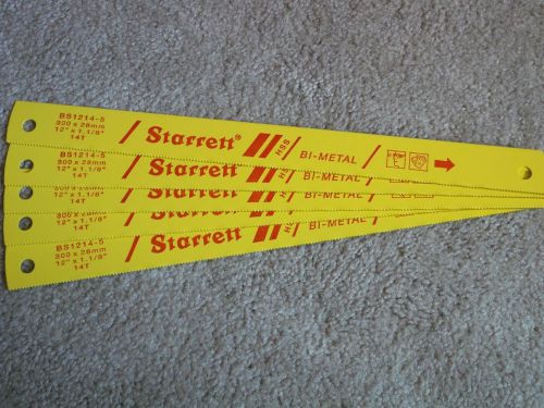 STARRETT HIGH SPEED STEEL POWER HACKSAW BLADES.